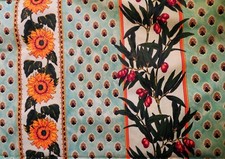 TOILE ENDUITE anti tache motifs PROVENCAUX TOURNESOLS & OLIVIERS 300 cm x 150 cm