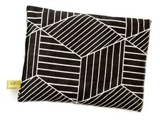 Coussin à Noyaux de Cerise Bio Chauffant Micro-Onde Miniblings 23x17cm Noir