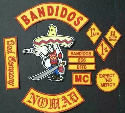 12pcs bandidos nomads biker - bandidos, mc