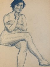Dessin 1910 Nu Académique