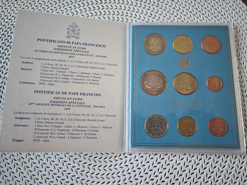 Set vatican pièces euros - set, 9