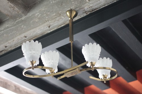 Suspension laiton vintage - , avec