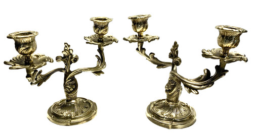 Paire chandeliers anciens - chandeliers,