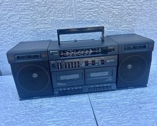 Hitachi TRK-W530E Boombox Vintage Radio Double Cassette Equalizer Années 80