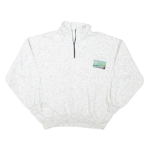 Sweatshirt homme blanc zip - homme,