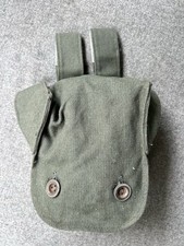 POCHETTE PORTE CARTOUCHE MASQUE GAZ ALLEMAND ALLEMANDE LANDSER WWII WW2