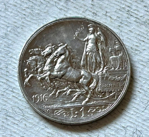 Italy lira 1916 - lira, victor
