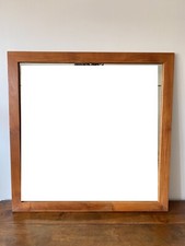 MIROIR CADRE CARRE EN CHENE MASSIF NATUREL DESIGN EPURE DECO LOFT