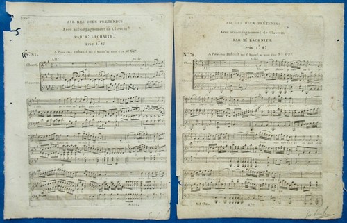 Clavecin chant opéra - chant, lachnith