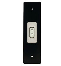 Plaque 165 MM Noir Avec Bouton