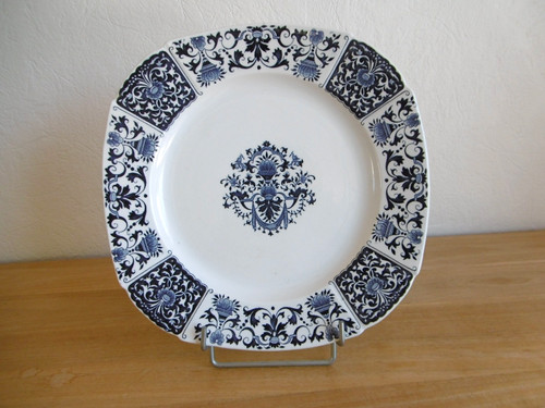 Plat faience gien - plat, decor