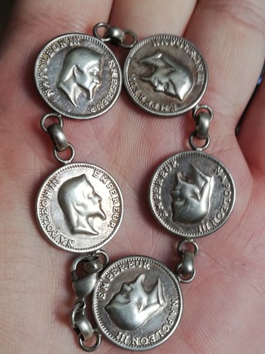 Ancien bracelet pièces - bracelet, "pièces"