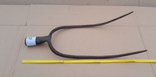 Outil Ancien - GRANDE FOURCHE A DEUX DENTS Fer Forgé
