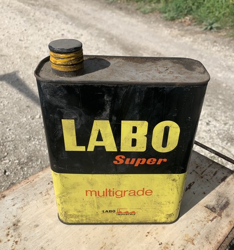 Ancien bidon huile vide labo - huile,