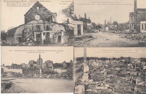 Lot old postcards war 18 - lot,