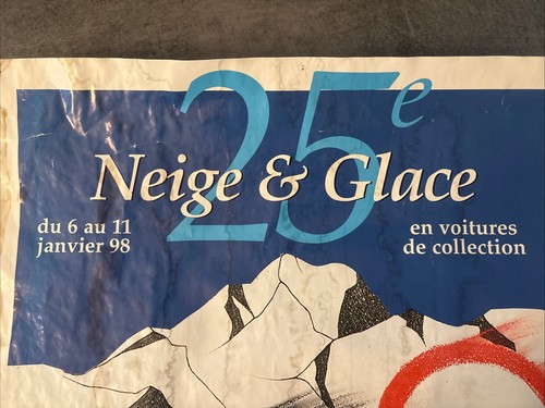 Affiche rallye neige - affiche, et