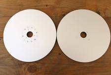 PAIR OF ORIGINAL AEG DIN PLATE 30cms FOR STUDER A80 A81 A812 A816 & A820