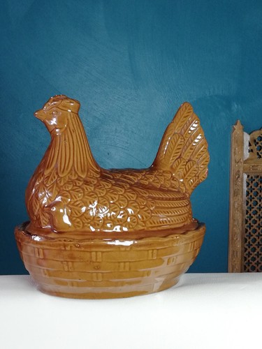 Poule céramique boite - en,