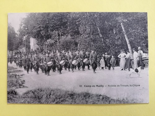 Cpa camp militaire mailly - militaire,