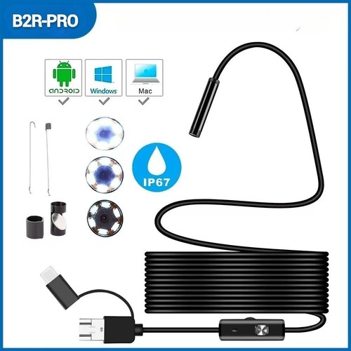 Caméra endoscope 1 usb - 3-en-1,