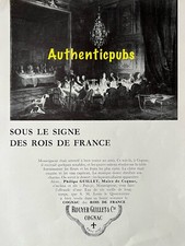 PUBLICITE ROUYER GUILLET COGNAC SOUS LE SIGNE DES ROIS DE FRANCE DE 1960 AD PUB
