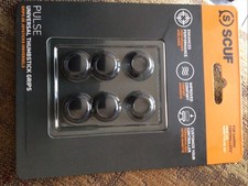SCUF Universal Pulse Thumbstick Grips For Controller Black Pack Of 4 W/ 2 Bases