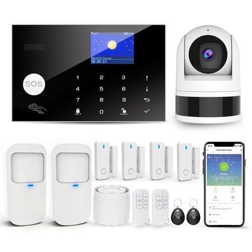 Home security system with - security,