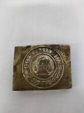 Boucle De Ceinturon Allemande Prusse WWI GOTT MIT UNS