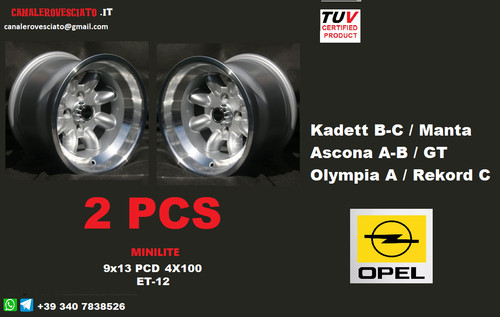 Jantes minilite opel - 2,