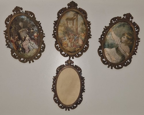 Lot cadres ovales - cadres, vintage