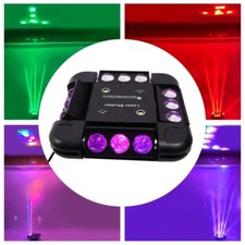 Tête mobile lumières disco LED rotatives spectacles, mariages - 120W Portée 5-8m
