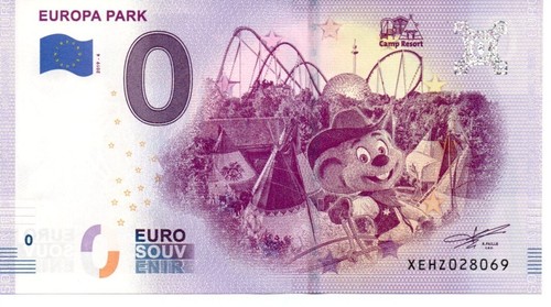Billet euro souvenir - billet,