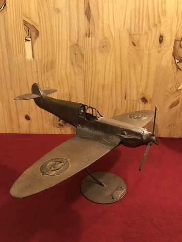 Sculpture avion acier - acier, brut