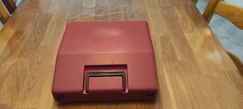 Machine écrire rouge - machine, à