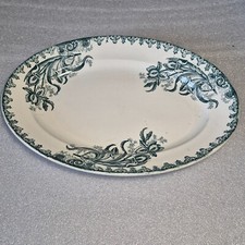 🔅 plat ovale terre de fer st AMANDINOISE modèle IRIS  (EMP1)