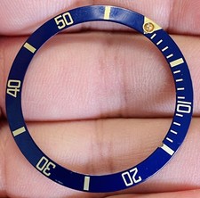 Rolex Serif Blue Insert For Submariner Ref 16808 16803 16613 16618 SP11
