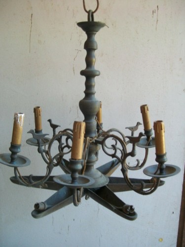 Ancienne grande lampe - à, huile