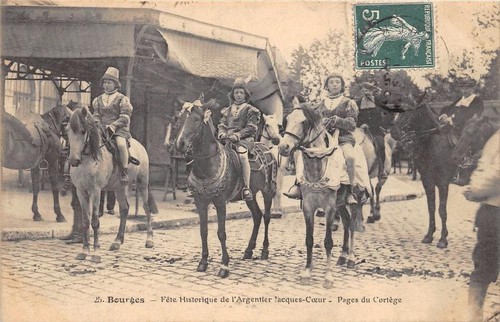 Cpa bourges fete historique - bourges,