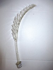 1 FEUILLE VINTAGE EN VERRE DE