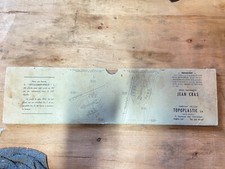 ANCIENNE REGLE RAPPORTEUR JEAN CRAS + ETUI CARTON -