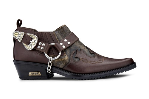 Homme cuir cowboy - cuir,