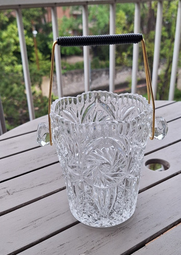Seau glace verre ciselé - seau, en