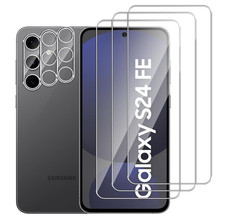 Protection d'écran et Objectif caméra en Verre trempé Pour Samsung Galaxy S24 FE