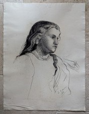 Dessin XIXème portrait de