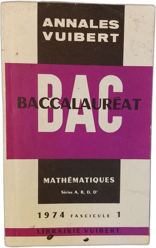 Annales vuibert baccalauréat - annales,