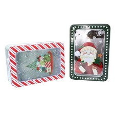  2 Pcs Boite Biscotte Récipient Sucré Boîte De Rangement Pour Biscuits