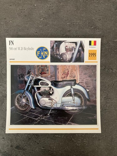 Carte fiche moto collection - carte,