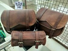 Sacoche sacoche 3 selles cuir