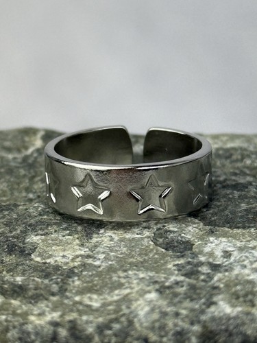 Bague étoiles argentée - bague,