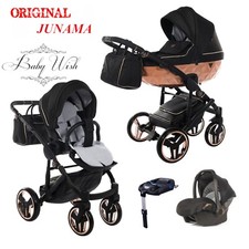 JUNAMA Miroir Satin V2 Landau 2in1 3in1 Nacelle+Poussette +Siège Auto + Isofix